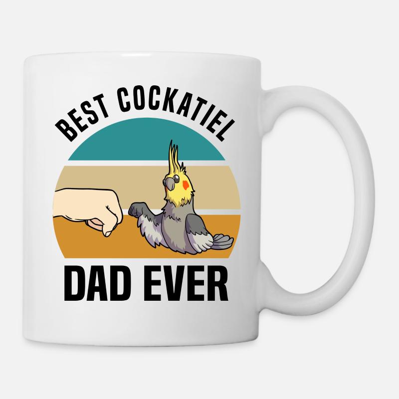 Nymphensittich - Tasse - Weiß