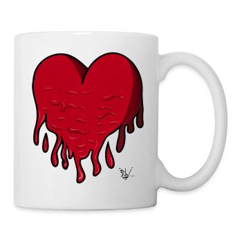 Mein Herz schmilzt - Tasse - Weiß - Rechts