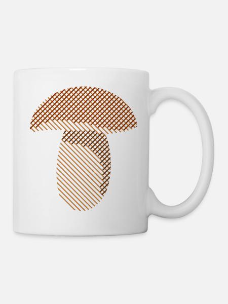 Steinpilz - Tasse - Weiß