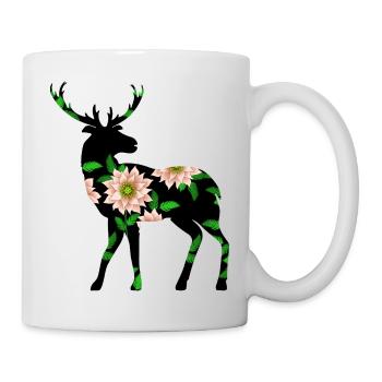Cerf - Mug blanc - blanc - Droite