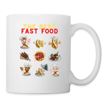 I like Fast Food, Kebeb, Tortilla, Charocal Grill - Mug - white - Right