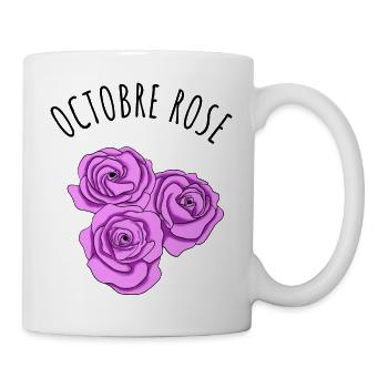 Pink October Roses - Mug - white - Right