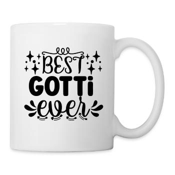 Bestes Gotti der Welt Taufgotti Firmgotti - Tasse - Weiß - Rechts