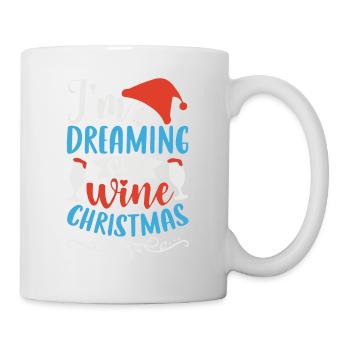 I am dreaming of a wine Christmas - Mug - white - Right