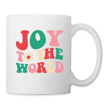 Joy Love Peace world Christmas t-shirt - Tasse - Weiß - Rechts