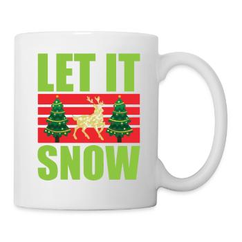 Christmas Let It Snow - Tasse - Weiß - Rechts