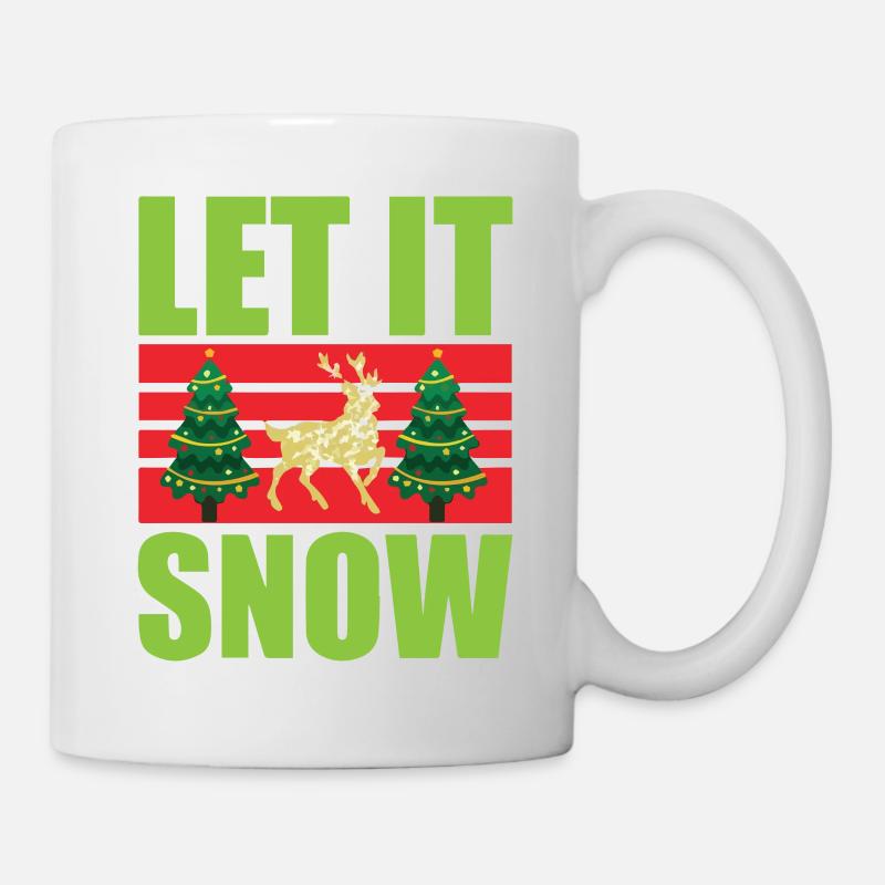 Noël Laissez-le neiger - Mug blanc - blanc