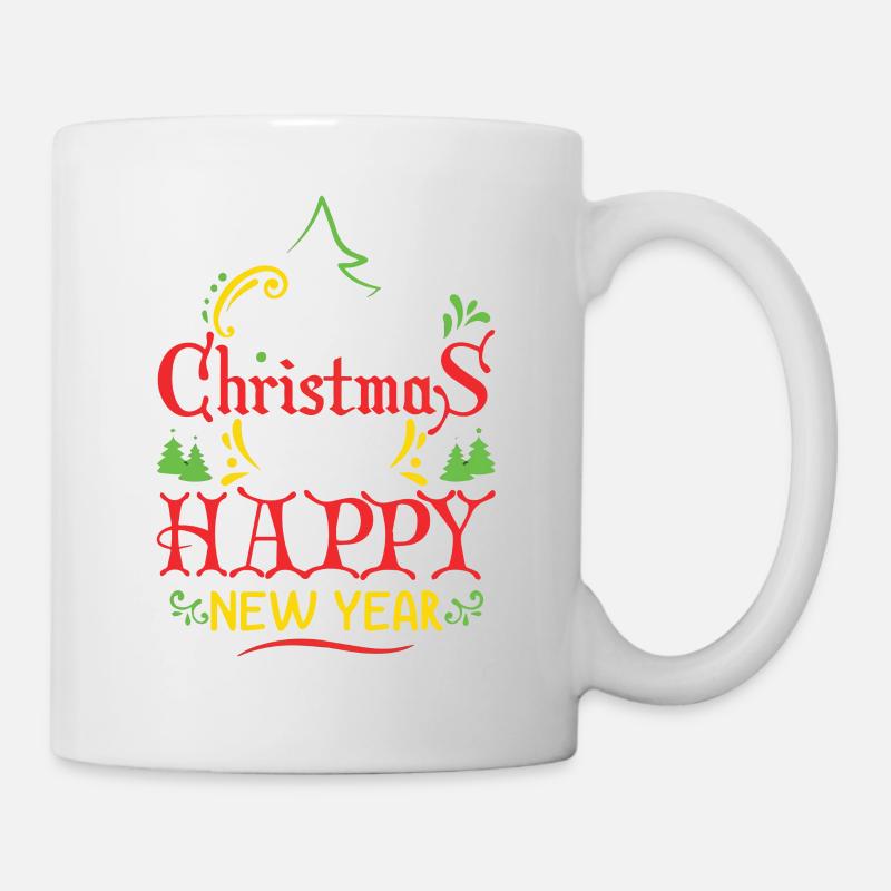Joyeux Noël et bonne année - Mug blanc - blanc
