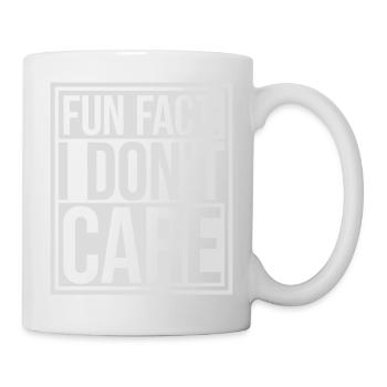 I don't care fact - Mug - white - Right