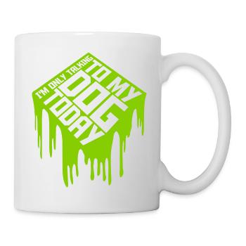 ne parler qu’au chien - Mug blanc - blanc - Droite