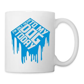 only talking to dog - Mug - white - Right