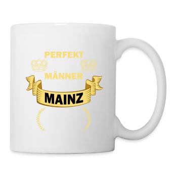 Mainz Deutschland Stadt Männer Perfekt Spruch - Tasse - Weiß - Rechts