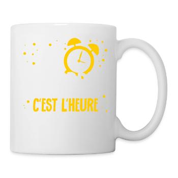 c est l heure de la fermer - humour sarcasme - Mug blanc - blanc - Droite