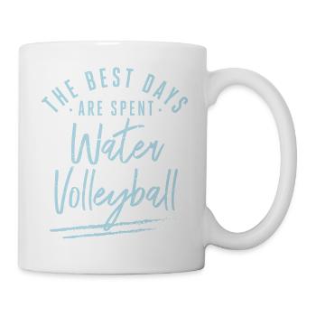 The Best Days Are Spent Water Volleyball Sayings - Tasse - Weiß - Rechts