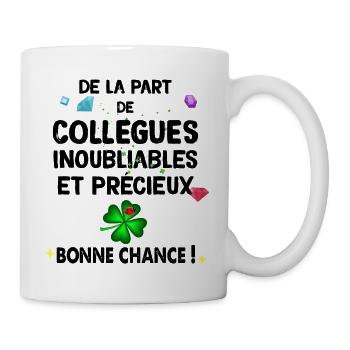 Tee-shirt collègues inoubliables - Mug blanc - blanc - Droite