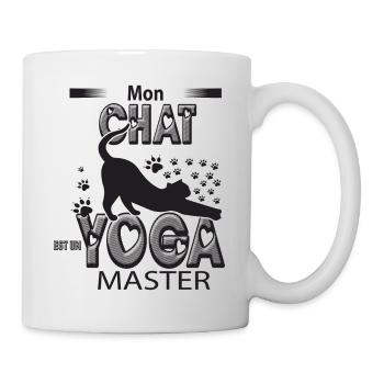 YOGA MASTER - Mug blanc - blanc - Droite