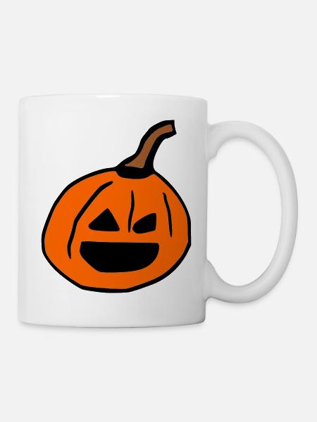 Halloween Kürbis - Tasse - Weiß
