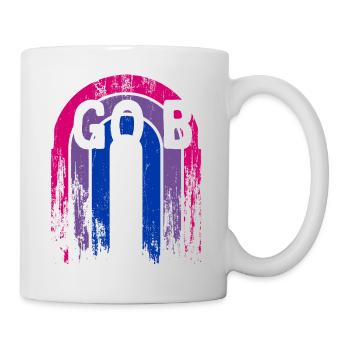 Je deviens bisexuel LGBTQ Bi Pride LGBT Dictons LGBT - Mug blanc - blanc - Droite