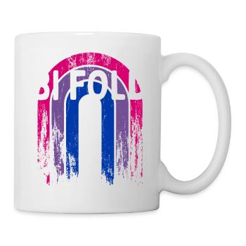 Bi Fold Bisexual LGBTQ Bi Pride LGBT Positivity - Mug - white - Right