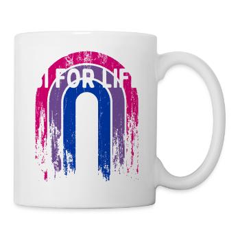 Bi for Life Bisexual LGBTQ Bi Pride LGBT Gay - Mug - white - Right