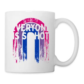 Everyone Is So Hot Bisexual LGBTQ Bi Pride Single - Mug - white - Right