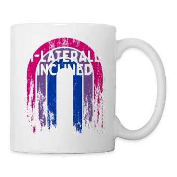 Bi-Laterally Inclined Bisexual LGBTQ Bi Pride - Mug - white - Right