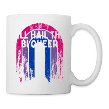 All Hail the Bi Queer Bisexual LGBTQ Bi Pride - Mug - white - Right