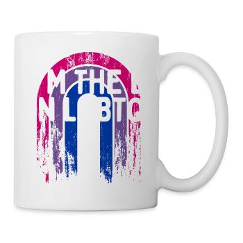 Je suis le B dans LGBTQ Bisexual Pride Bi LGBT - Mug blanc - blanc - Droite