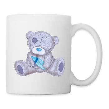 Purple teddy bear - Mug - white - Right