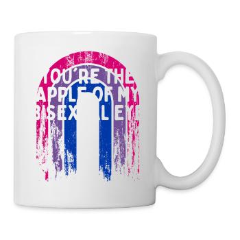 The Apple of my Bisexual Eye Bi Couples Bi Pride - Mug - white - Right