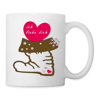 Bottes du Père Noël - Mug blanc - blanc - Droite