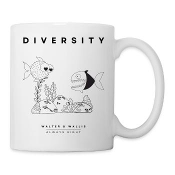 Walter & Wallis - Diversity - Mug blanc - blanc - Droite