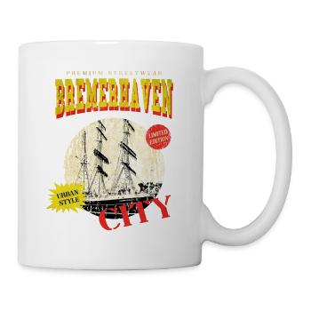 Bremerhaven Allemagne City Skyline Vintage - Mug blanc - blanc - Droite