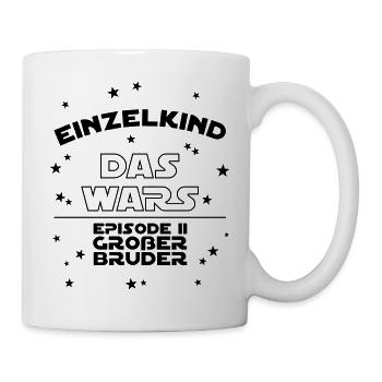 Einzelkind Das Wars Episode 2 Großer Bruder Vektor - Tasse - Weiß - Rechts