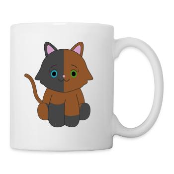 Brown and black cat - Mug - white - Right