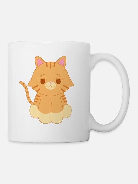 Chat roux - Mug blanc - blanc