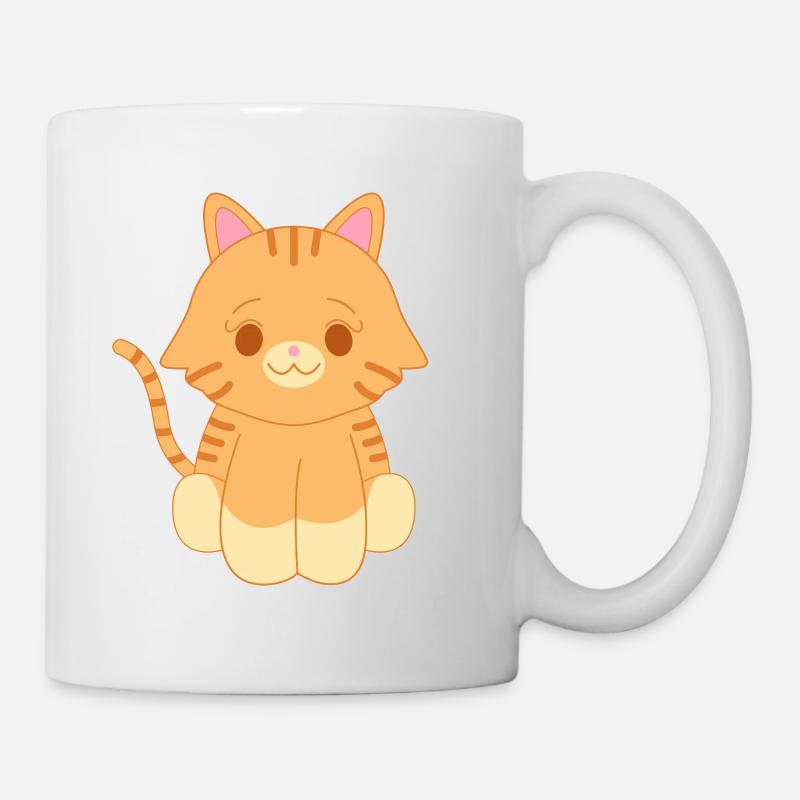 Chat roux - Mug blanc - blanc