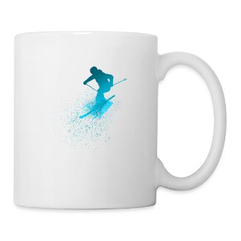 Skier, Ski, Japanese - Tasse - Weiß - Rechts