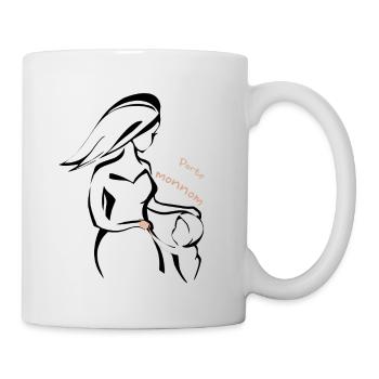 Design PMN - Mug blanc - blanc - Droite