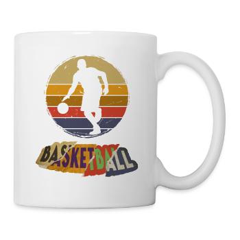 Basketball Basketballspieler Spieler Vintage Retro - Tasse - Weiß - Rechts