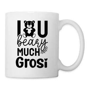 Liebe dich Grossmami Oma Schweiz Grosi Schweizerin - Tasse - Weiß - Rechts