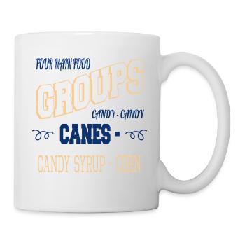 dinosaur fan dinosaur moon beard animal humor fun - Tasse - Weiß - Rechts