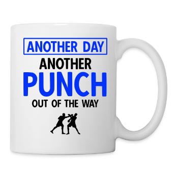 Boxsport Boxing - Tasse - Weiß - Rechts