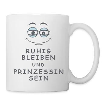 Prinzessin sein - Tasse - Weiß - Rechts