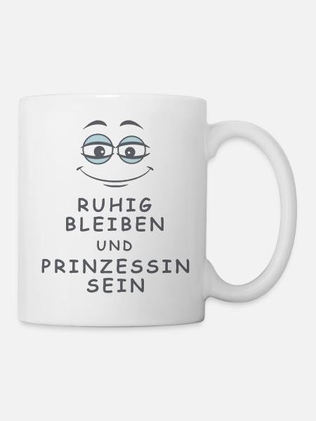 Prinzessin sein - Tasse - Weiß