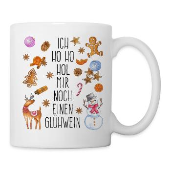 Ich ho ho hol mir noch einen Glühwein - Tasse - Weiß - Rechts