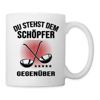 Koch Hobbykoch Chefkoch Suppenkelle "Schöpfer" - Tasse - Weiß - Rechts
