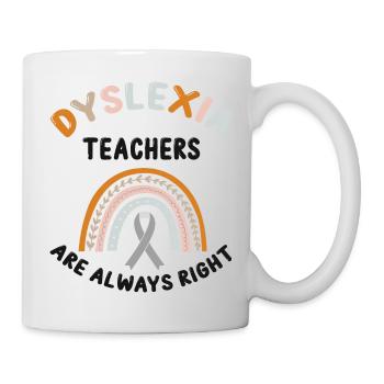 Dyslexia Therapy for Dyslexia Month - Mug - white - Right