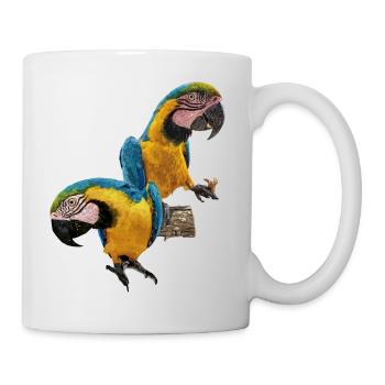 The blue and yellow macaw - Mug - white - Right