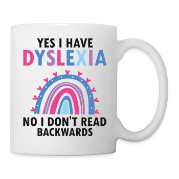 Dyslexia Therapy for Dyslexia Month - Mug - white - Right